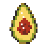 pixel avocado